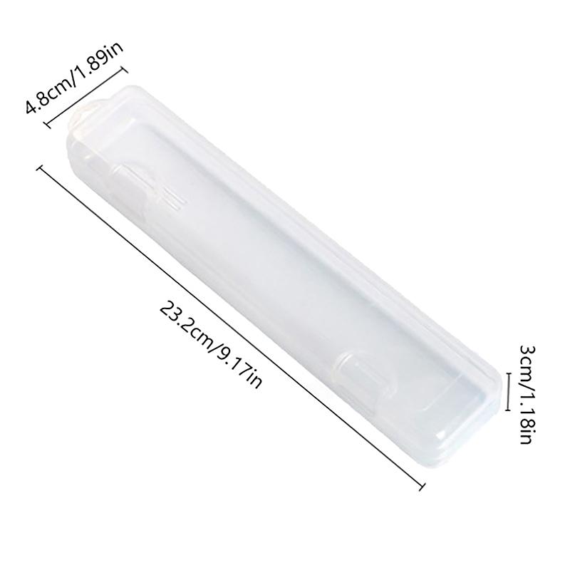 Портативный органайзер для кистей для макияжа, карандаш для бровей, посуда, палочки для еды, прозрачный ящик для хранения с крышкой, кухонные аксессуары