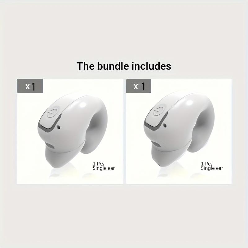 1/2 шт. беспроводные наушники-клипсы с шумоподавлением, управлением телефоном, перезаряжаемой литий-полимерной батареей, удобная конструкция наушников для спорта