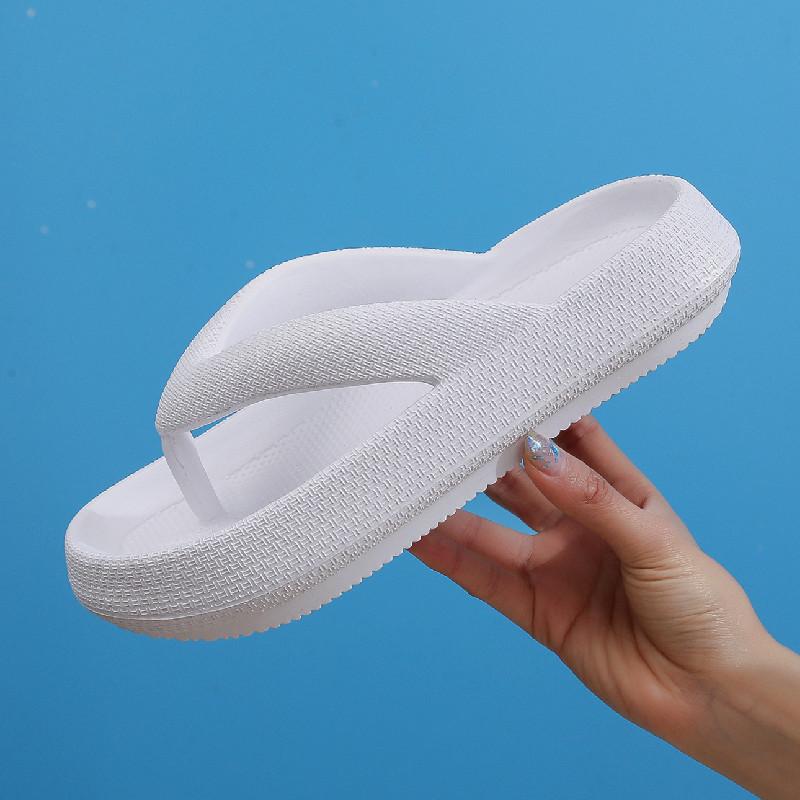 Вьетнамки, летние повседневные шлепанцы, уличные пляжные сандалии, удобная обувь на плоской платформе из ЭВА, женская пара на толстой подошве