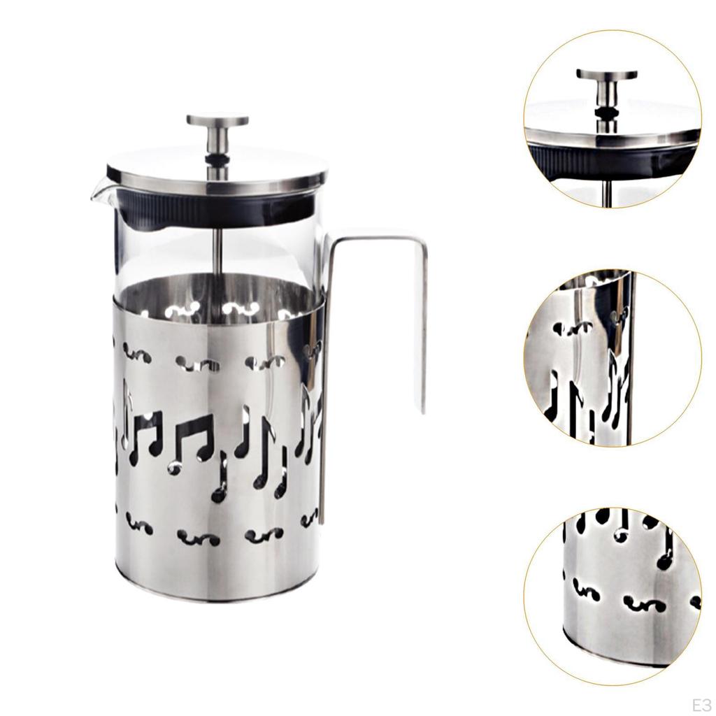 Кофеварка-пресс с системой фильтрации Портативный кувшин Креативный нагреватель из нержавеющей стали