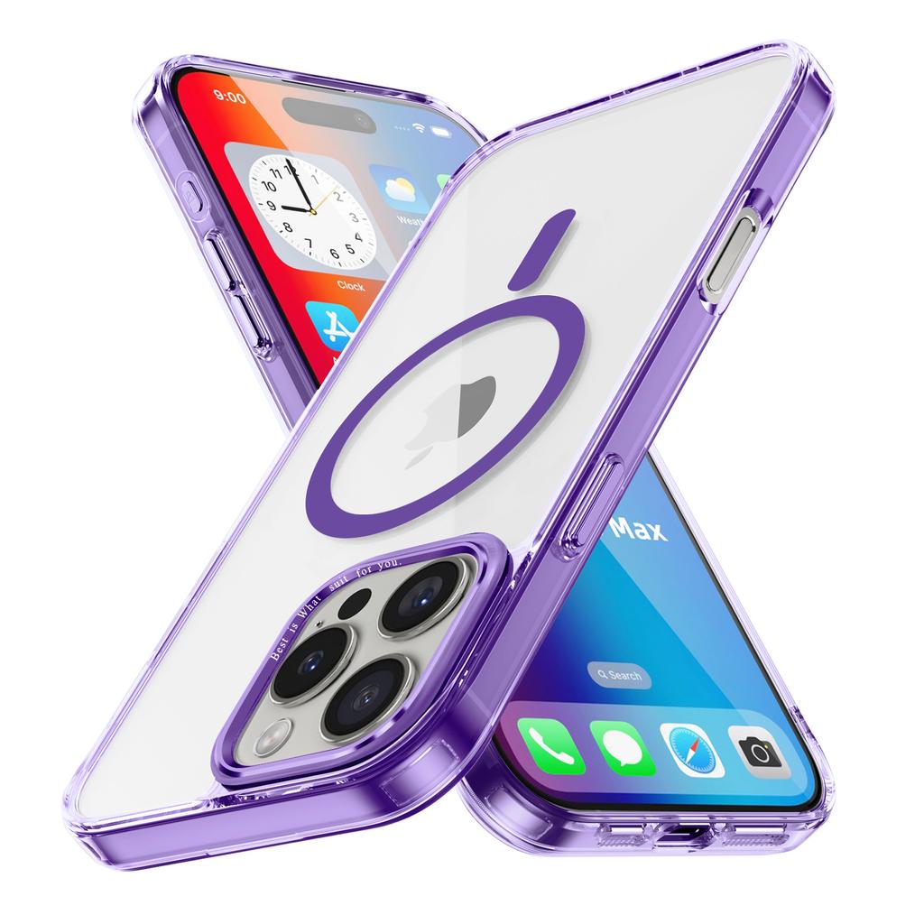 Чехол для iPhone 16 Pro Max, совместимый с MagSafe, прозрачная накладка для телефона из ТПУ+ПК