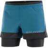 Cross 2 In 1 Lightweight Quick Dry Running Shorts Men Shorts Deep-Sea Deep-Black LC2197500