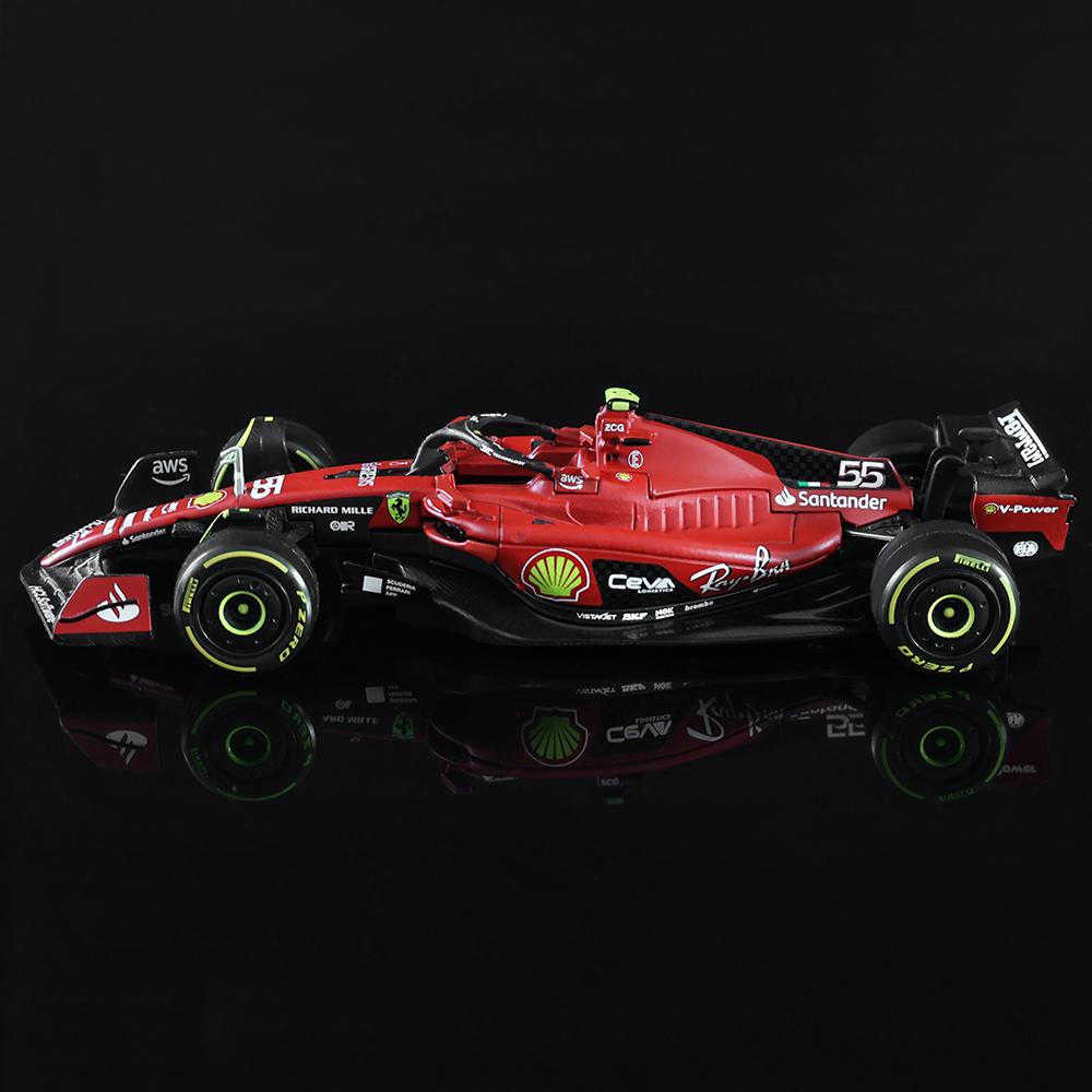 Ббураго 1:43 НОВЫЙ 2023 F1 Scuderia Ferrari SF23 №16 Шарль Леклер №55 Карлос Сайнс Формула 1 Сплав Супер Игрушечная Модель Автомобиля