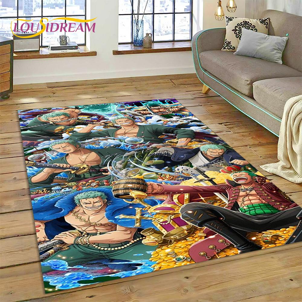 3D мультфильм HD One PIECE-E ковер в стиле аниме для дома, гостиной, спальни, дивана, коврика, декор, детский коврик, нескользящий напольный коврик, подарок