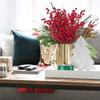 Ветки красных ягод Тычинки вишни Высококачественное рождественское украшение Декор дома и комнаты Новогодние подарки Свадебные цветы Аксессуары