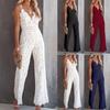 Summer Sexy Women's Lace Jumpsuit Mid-rise Slacks