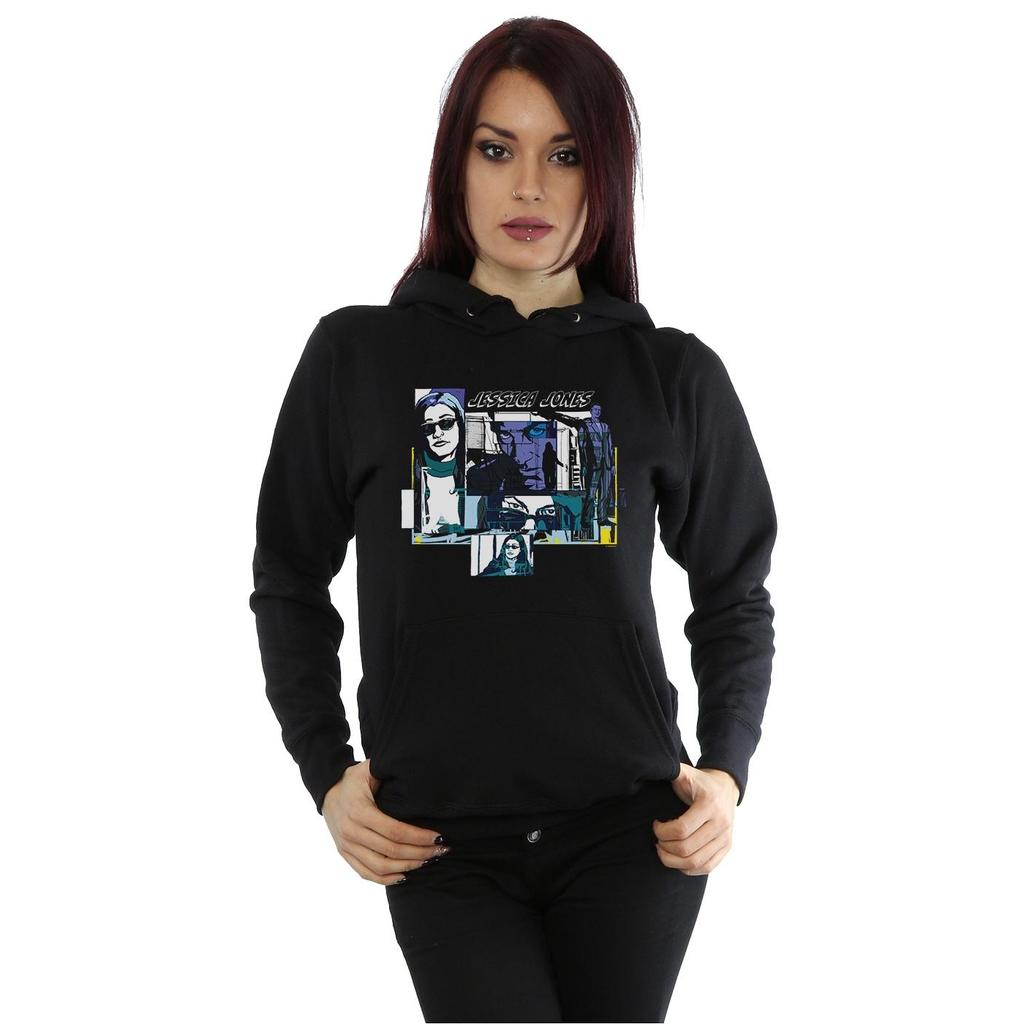Marvel Womens/Ladies Jessica Jones Comic Panels Hoodie