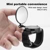 Foldable Bicycle Wrist Mirror 360° Rotatable Cycling Wrist Rearview Mirror