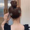 Rhinestone U Shape Hair Styling Comb Star Spring Hair Comb Fashion Fixed Combs  Girls