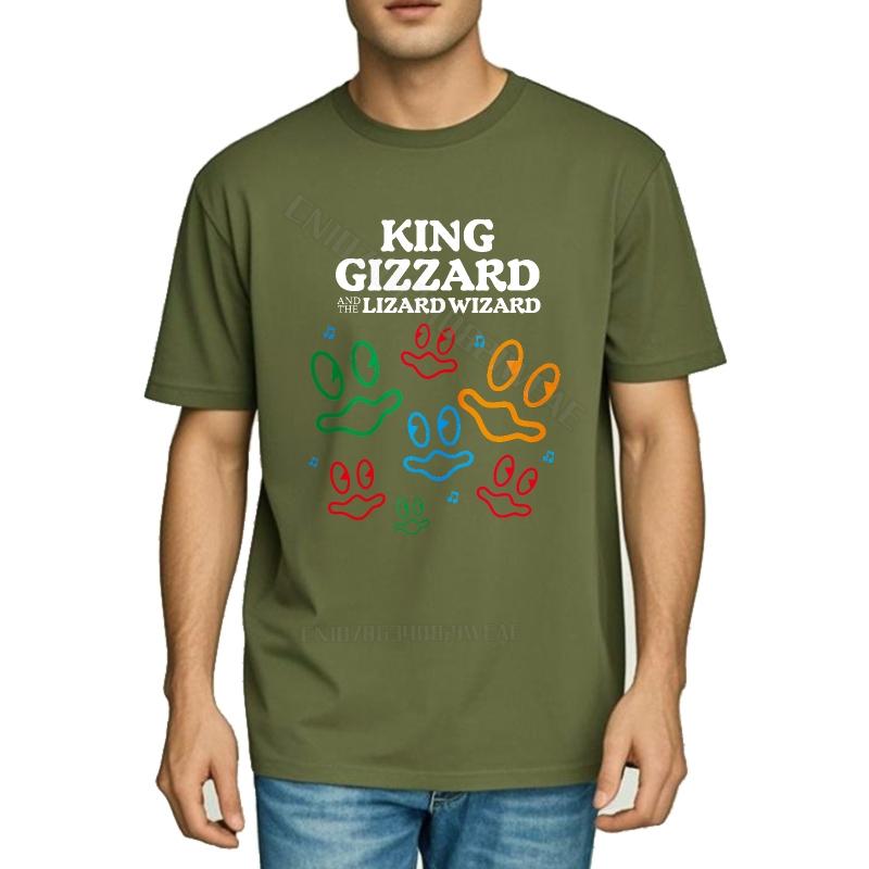 Unisex teeshirt Travel Unisexs Tshirt King Gizzard And Lizardwizard Prints Soft Relaxed Fit Tshirt Minimalist Oversized Tshirt