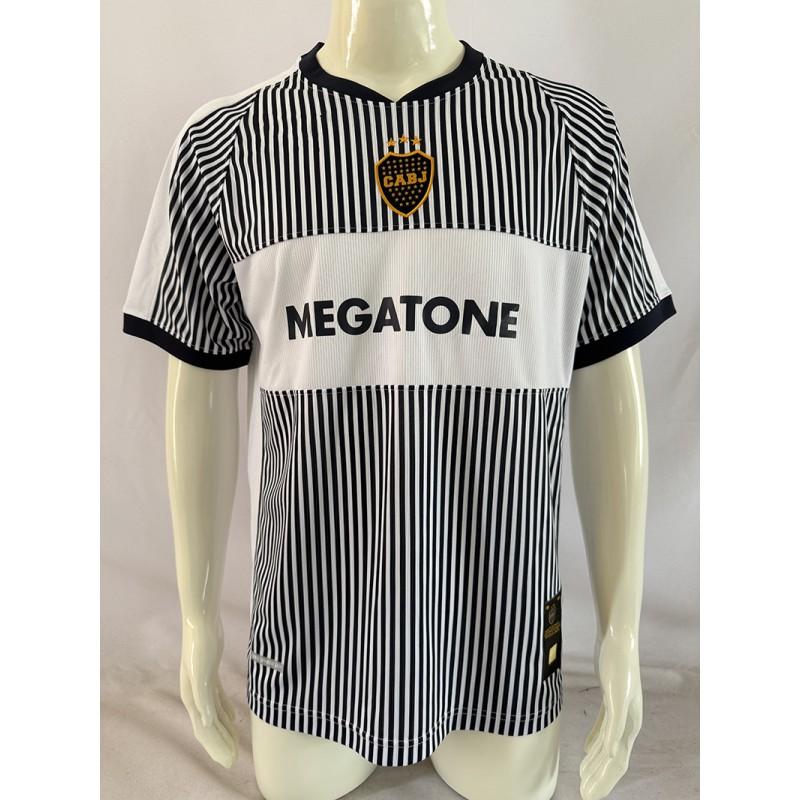 Boca Juniors Retro Soccer Jersey 10 Riquelme 9 Palermo 97-98 Maradona Short Sleeve Long Football Shirt