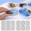 Silicone Coaster Resin Molds 6 Cavity Deep Round Epoxy Mold Large Reusable Silicone Coaster Molds for Resin Art DIY Craft Cups Mats