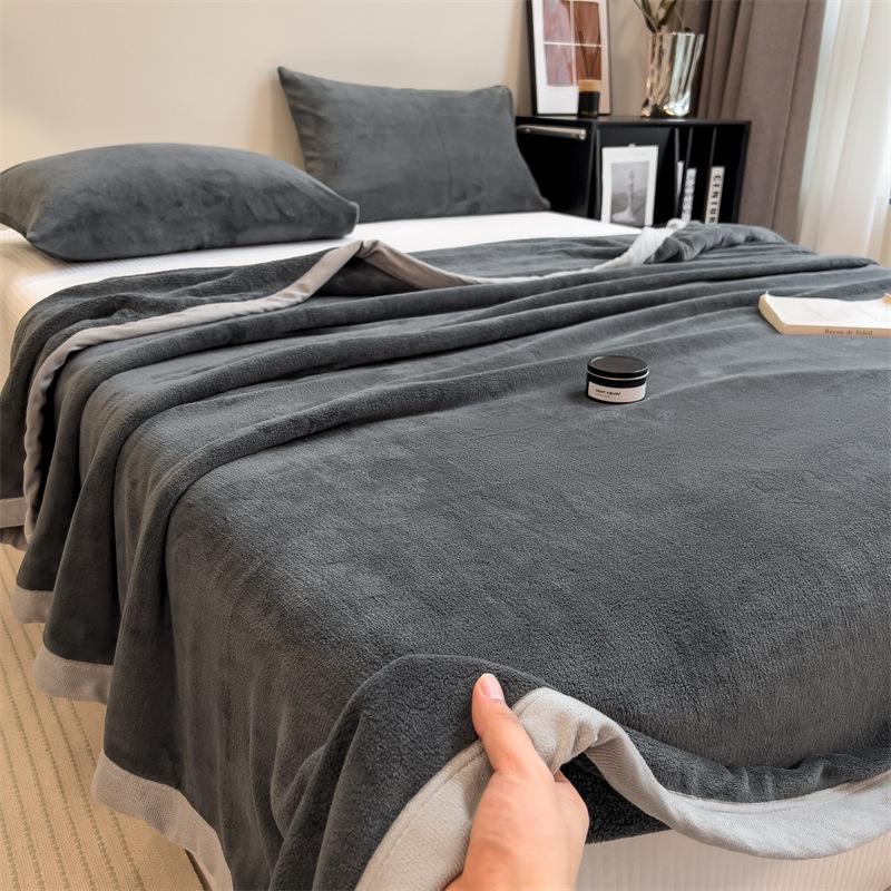 Постельная простыня и пододеяльник из кораллового флиса, фланели и бархата - Односпальный размер