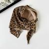 Soft Wrap Leopard Print Hair Scarf Hip Hop Punk Bandana Headwear Triangular Headscarf  Streetwear