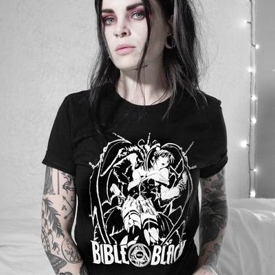 Черная футболка Bible Black Ronnie James Dio Хэви-метал Хард-рок Культовая футболка группы S-5XL