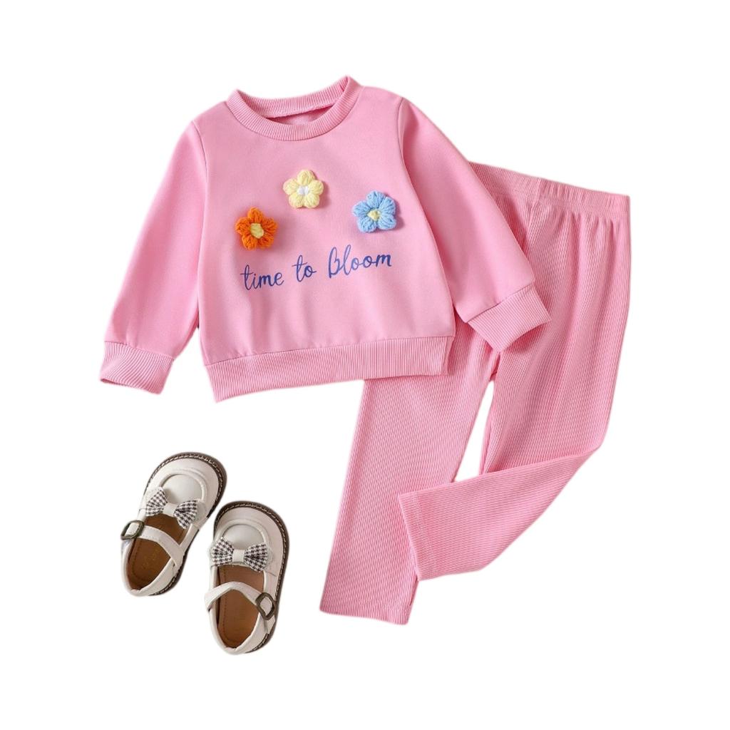 Детский повседневный комплект с длинным рукавом, удобные наряды для повседневной носки