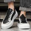 2025 New Trendy Sneakers Low Cut Color Blocked Men's Sneaker Thick Soled Casual Oversized Board Shoes Male Fashion Lace Up Shoes