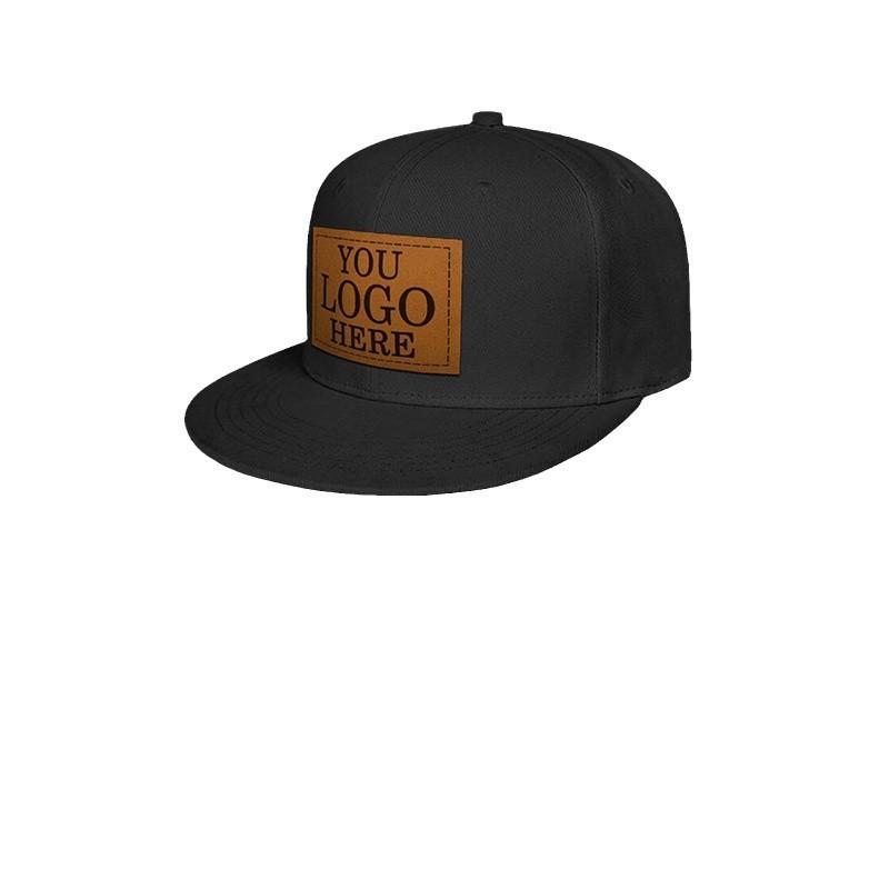Customized 3D Three-dimensional Embroidery Hip-hop Hat Hard Top Printed Big Head Hat High-end Flat Edge Hat