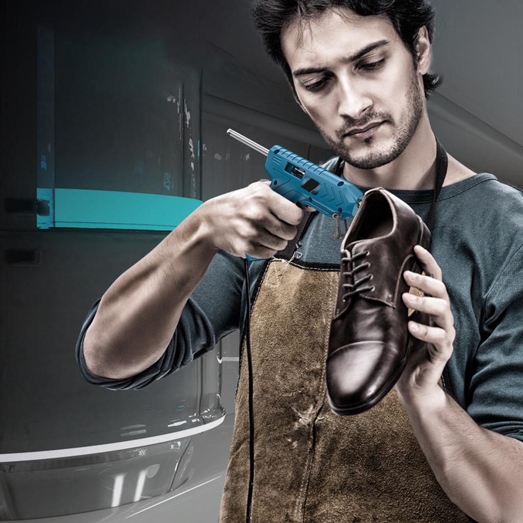 Беспроводные клеевые пистолеты для горячего расплава 5400 мАч со 100/50/20 шт. клеевых стержней, медное сопло, аккумуляторные клеевые пистолеты для горячего расплава, инструмент для ремонта поделок своими руками, USB 80 Вт