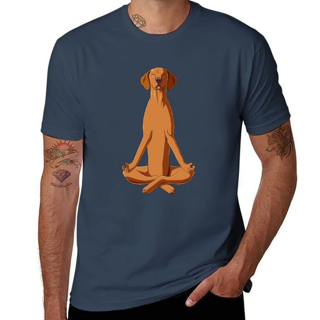 Dog Hungarian Vizsla Meditate Tshirt Quick Dry Training Short Sleeve Tee