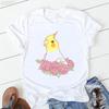 Cute Cockatielsparrot Bird Lovers Print T Shirt Girls Sunflower Flowers Tshirt Unisex Harajuku Kawaii Clothes Summer Tops Tee