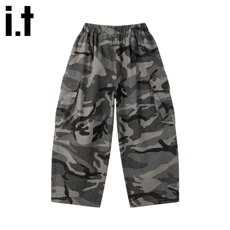 izzue Kids' 2025 Autumn Camouflage Cargo Pants