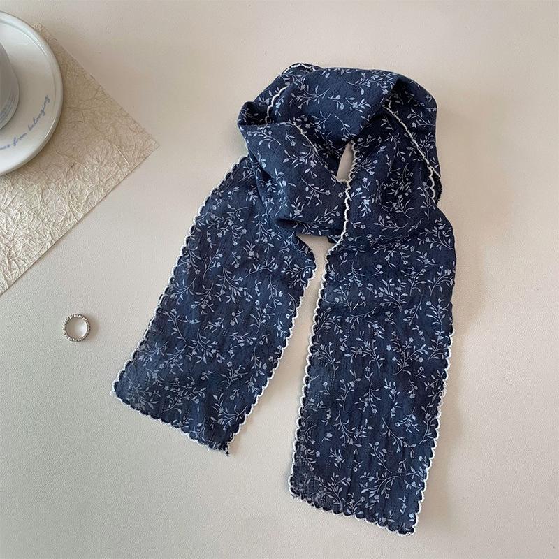 Early Spring Hot Selling New Slim Scarf High-end Versatile Retro Long Strip Neck Protection Multifunctional Fashionable Decoration