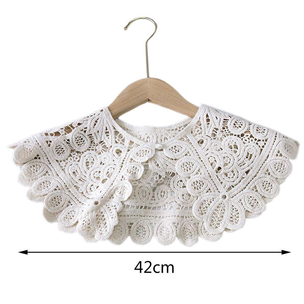 Handmade Hollow Knitting False Collar Lace Vest Skirt Decorative Shawl