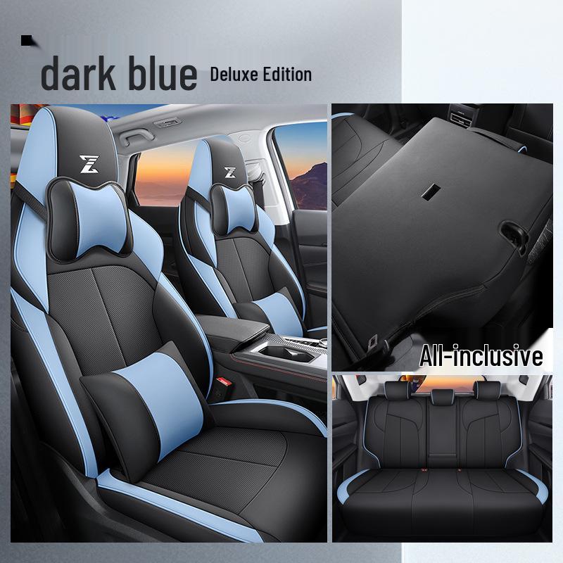 2022 Changan Oshan Z6 Full Coverage Cartoon Seat Cover & Cushion - Blue Whale Design, Four Seasons