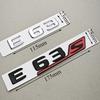 3D ABS Chrome Black Car Letters E63 E63S Logo Emblem Sticker Car Trunk Badge Decals For Mercedes Benz E63 E63S W213 Accessories QK0