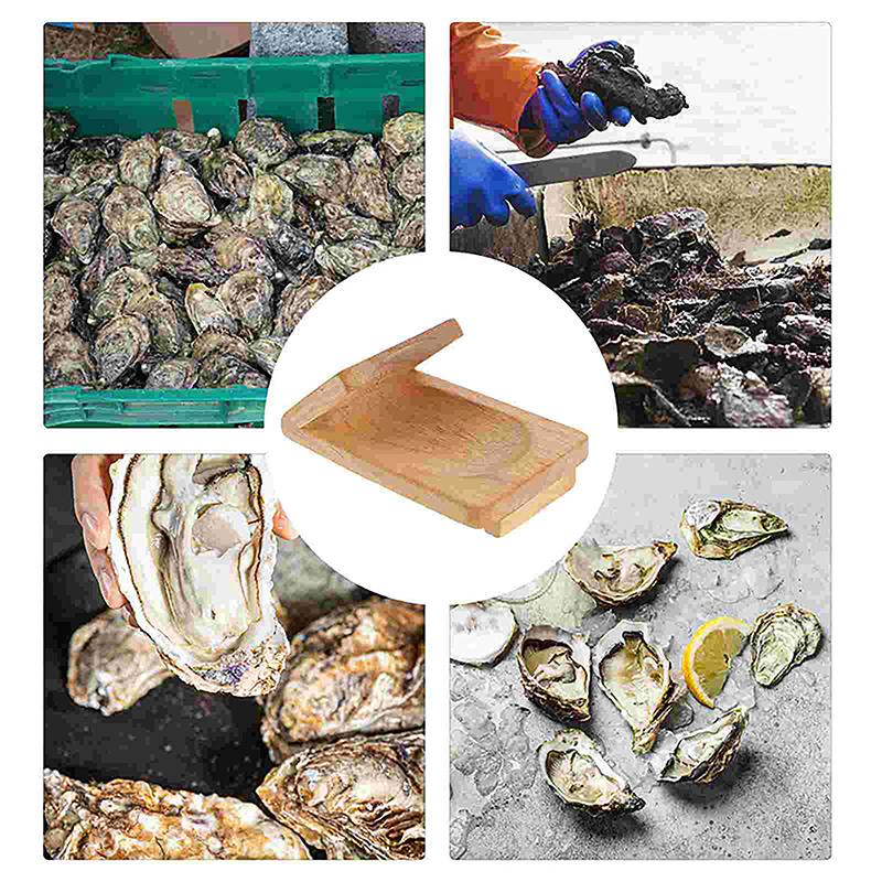 Новые деревянные ручки ножи для устриц открывалка из нержавеющей стали нож для очистки раковин гребешков с зажимом для очистки устриц для морепродуктов