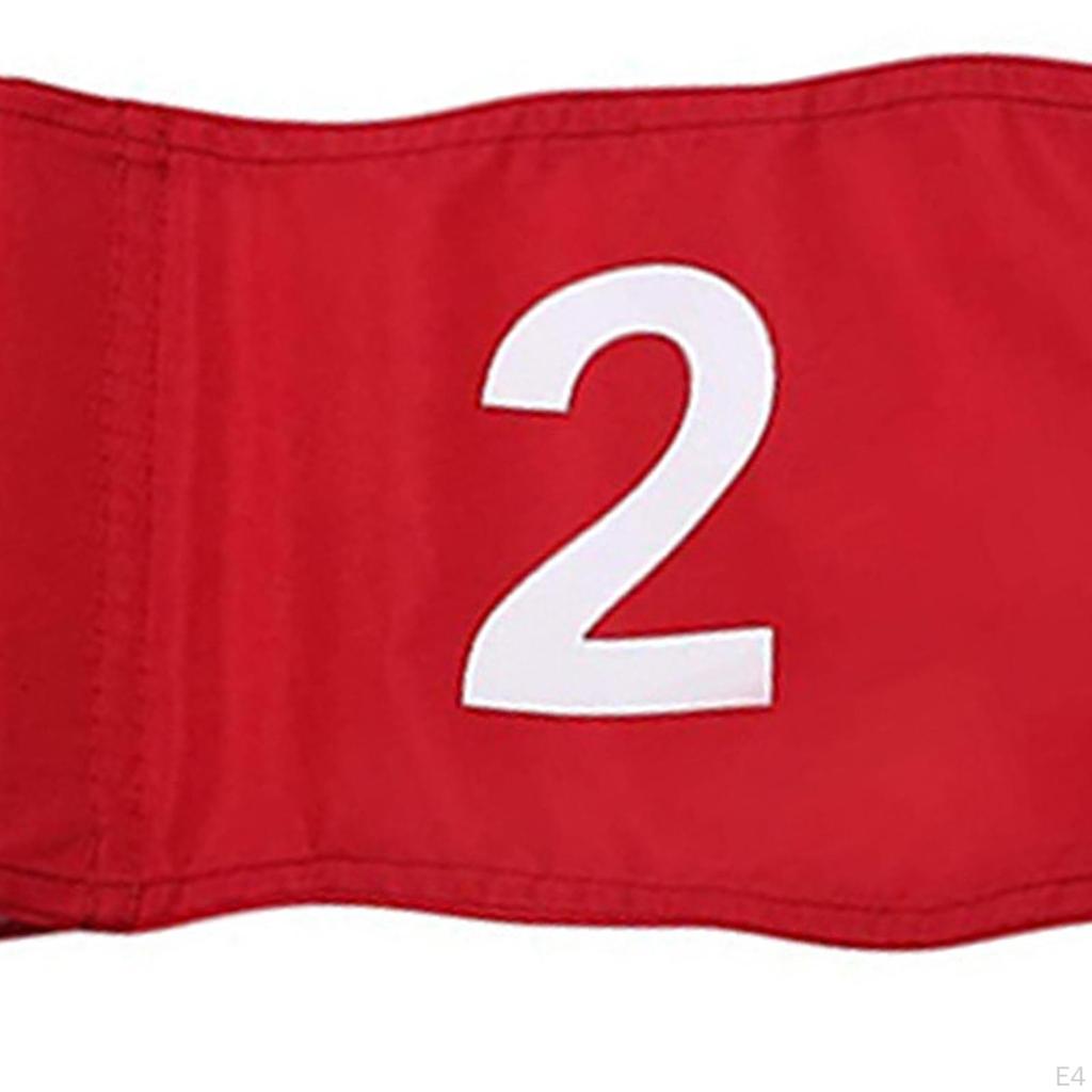 Флаги для гольфа, большой пронумерованный нейлоновый портативный тренажер с трубкой, вставленной в паттинг-грин для