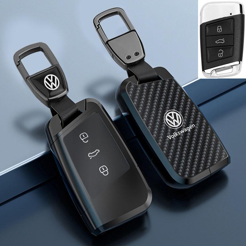 Для VOLKSWAGEN Новый Чехол-Оболочка из Кожи и Цинкового Сплава для Автомобильного Ключа Для VW Volkswagen Magotan Passat B8 Skoda Superb Kodiaq A7 Автомобильный Ключ