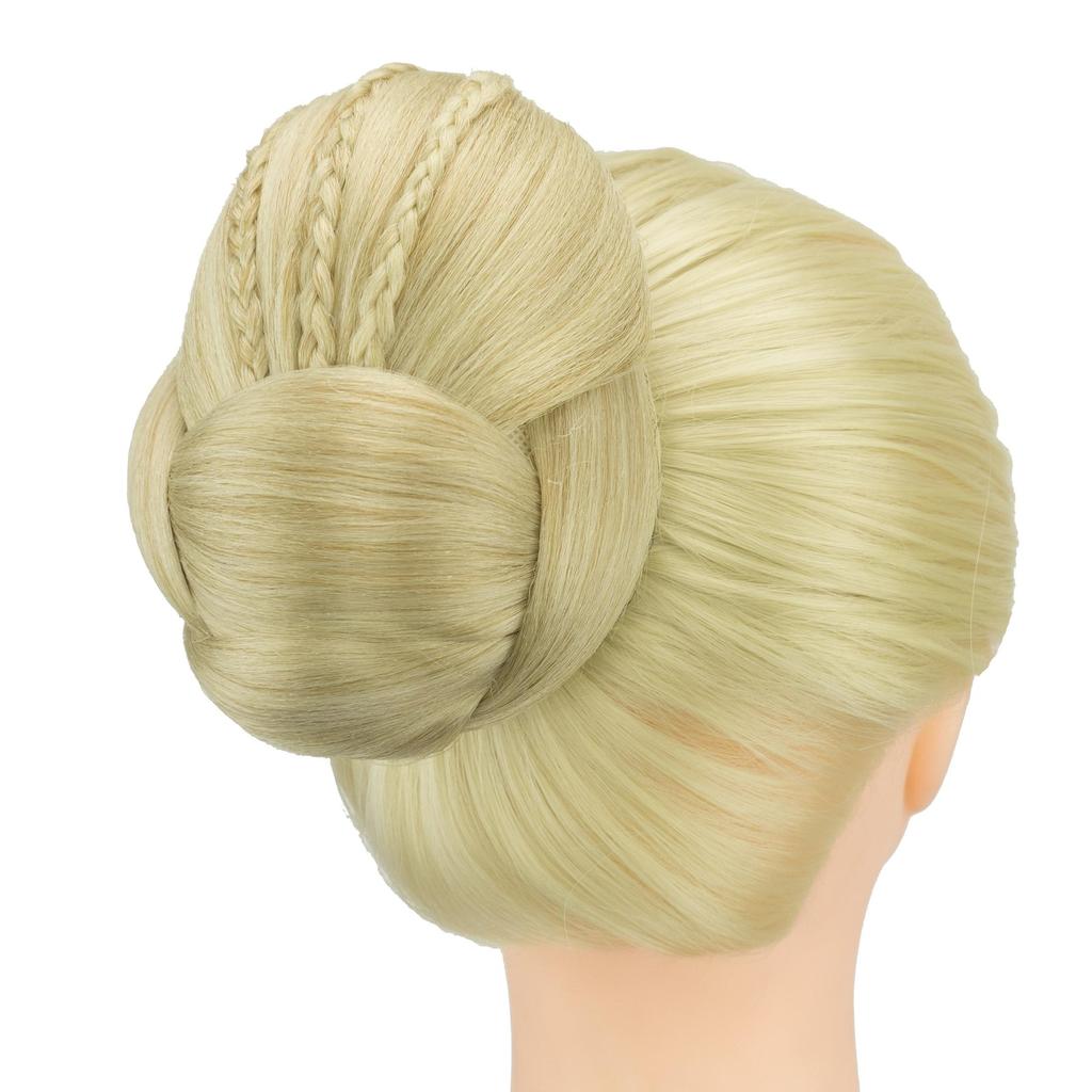 Плетеный шиньон для танцора, накладные волосы в виде пончика, аксессуары для волос, резинки для волос, булочка, заколки для парика, прическа для женщин