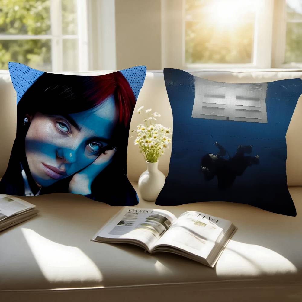 Singer album BBillieS Vintage Personalized picture text home decorative pillows Household Gifts 45x45cm