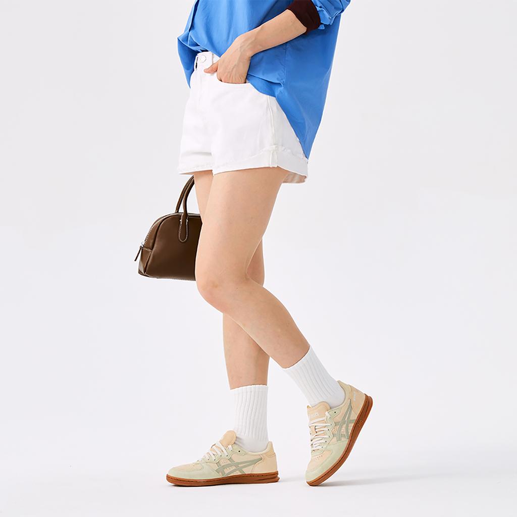 Asics Skyhand OG Марципан Сухой Лист Зеленый Унисекс Кроссовки Крем 1203A452-251