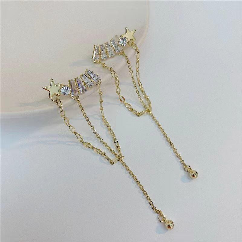 Длинные серьги с кисточками Женские Корейский Дизайн ДунДэмун Универсальные серьги