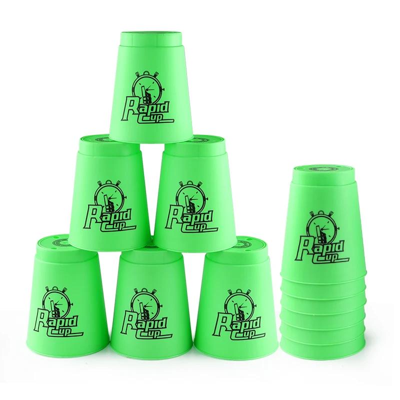 Quick Stacks Cups Speed Stacking Game 12PCS Indoor Antistress Toy for Kids Fast Reaction Training Fun Activity Party Games