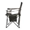 Captain Stag (CAPTAIN STAG) Outdoor Lounge Chair, Cool Mesh, Relaxing Lounge Chair with Shelf, Drink Holder, and Back Pocket, Black, UC-1887