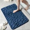 Pebble Pattern Bathroom Mat Non-slip Floor Rug Mat Gift for Parents Household Non-slip Entry Mat Super Absorbent Bath Mats