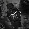 Armani Exchange AE Наручные часы Кварцевый механизм Силиконовый ремешок 44 мм Черный циферблат Мужские часы AX4161