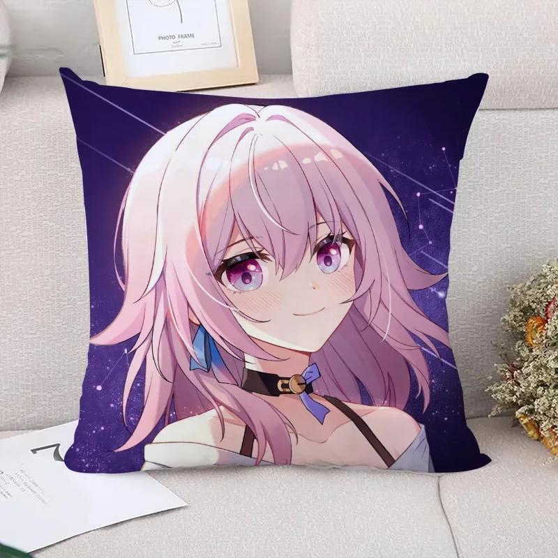 Pillow Cases Decorative Cushions Cover for Sofa Honkai Star Rail Pillowcases Cushion Covers Pillowcase Car Decoration Body