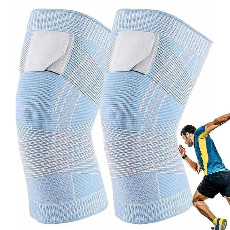1PC Compression Knee Brace Athletic Knee Pad Anti-Slip Strap Nylon Breathable Basketball Running Tennis Knee Brace Support