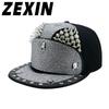 Европа и США Панк-стиль Diamond Armor Tip Willow Nail Плоская кепка в стиле хип-хоп Уличная уличная бейсболка с плоскими полями для уличных танцев