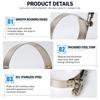 42mm-109mm T-Bolt Clamp Universal Hose Coupler Reliable Intercooler Clamps