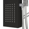 Shower Panel System Aluminium Black