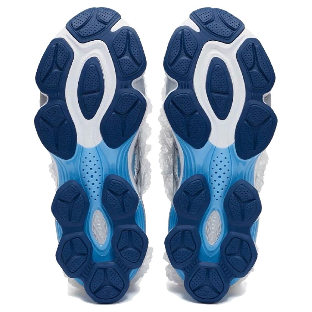 SHUSHU/TONG X ASICS GEL KINETIC FLUENT Abrasion Resistant Low Top Casual Running Shoes Unisex Blue White Sneakers 1203A822-101