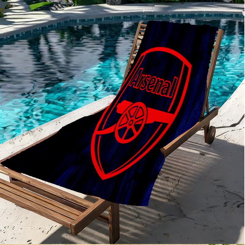 football team F.C Print Beach Towel, Versatile Lightweight Absorbent Beach Towel for Pool Surf Yoga Bathroom, Perfect Birthday Holiday Gift
