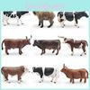 Realistic Pvc Cow Long Horned Bull Yellow Cattle Model For Kids Learning And Animal Enthusiast Display