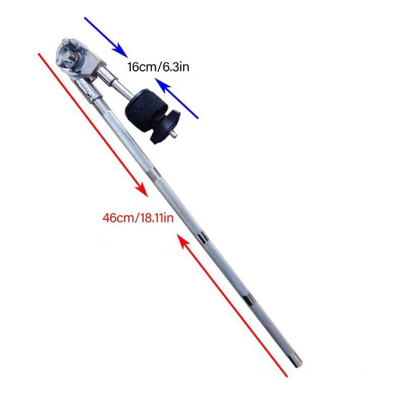 Металлический зажим-трещотка для тарелки, удлинитель, замена, регулируемый держатель для тарелки, длинный зажим-журавль для тарелки для барабанной установки